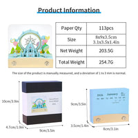 Calendrier 3D 2026 - Grande roue Flocon de neige