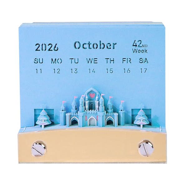 Calendrier 3D 2026 - Grande roue Flocon de neige