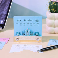 Calendrier 3D 2026 - Grande roue Flocon de neige