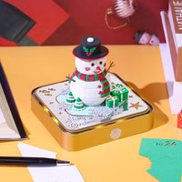 Calendrier 3D 2026 - Bonhomme de neige