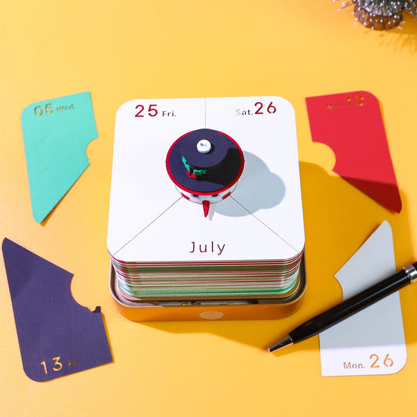 Calendrier 3D 2026 - Bonhomme de neige