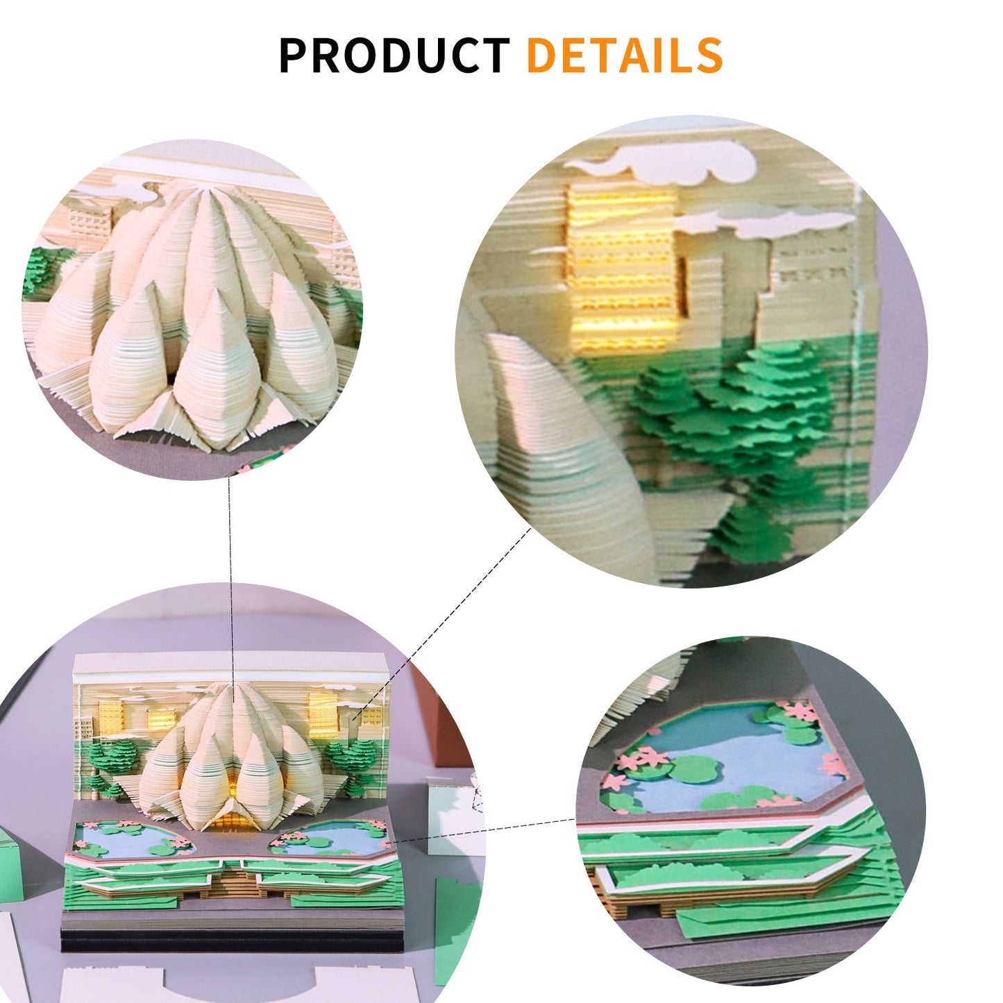 3D Calendar 2026 - The Lotus Temple