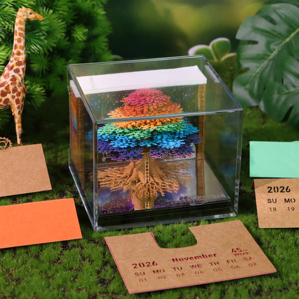 Calendrier 3D 2026 - Arbre des Chakras 