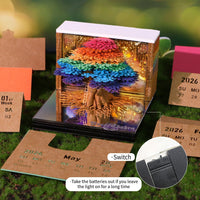 Calendrier 3D 2026 - Arbre des Chakras 