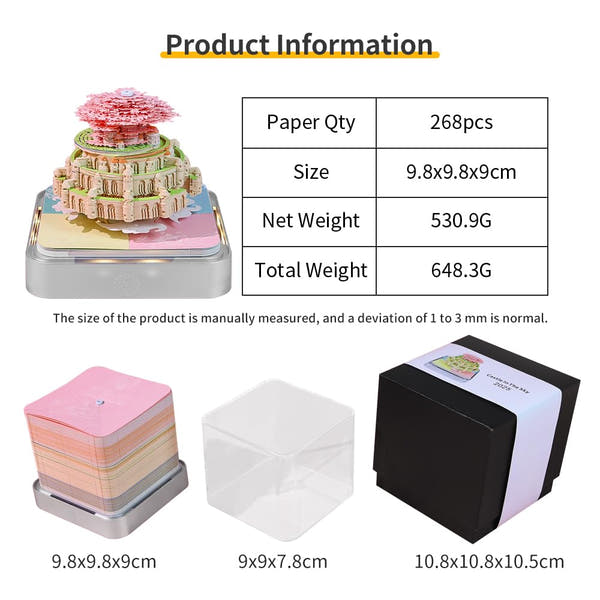 Calendrier 3D 2026 - Château dans le ciel 