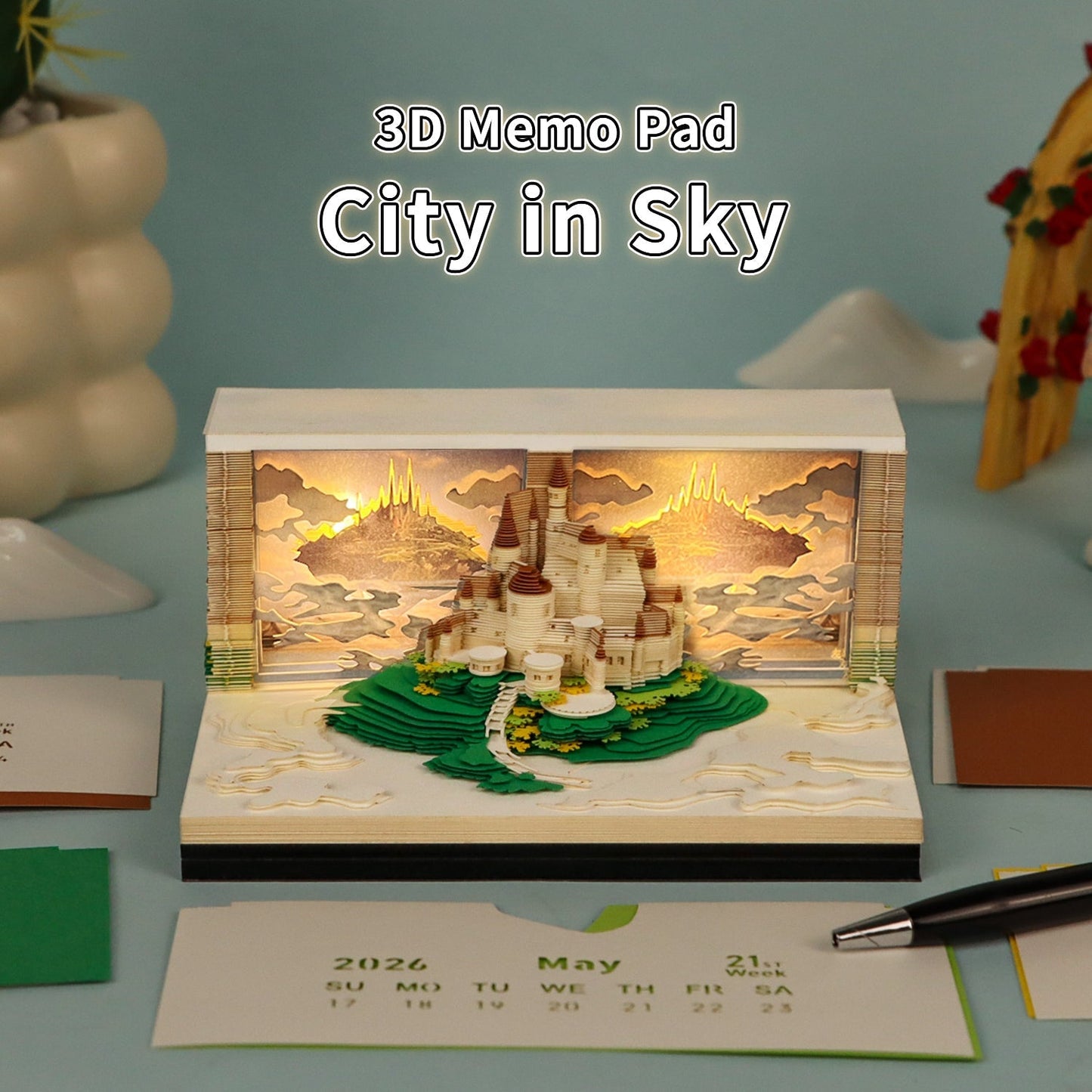 Calendrier 3D 2026 - La Cité dans le Ciel 