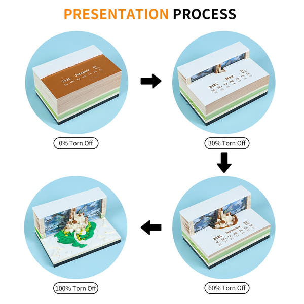 Calendrier 3D 2026 - La Cité dans le Ciel 