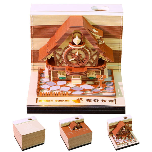 Calendrier 3D 2026 - Coucou 