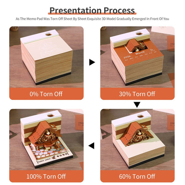 Calendrier 3D 2026 - Coucou 