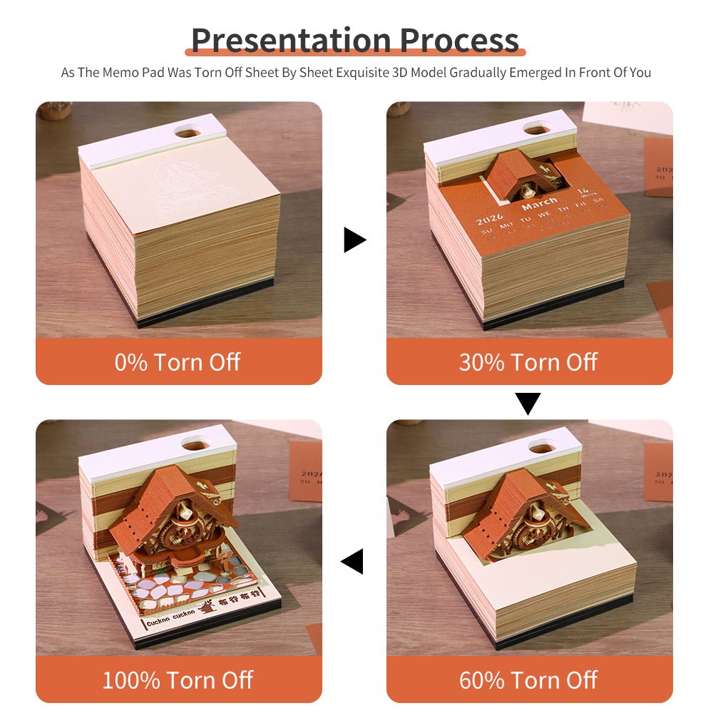 Calendrier 3D 2026 - Coucou 