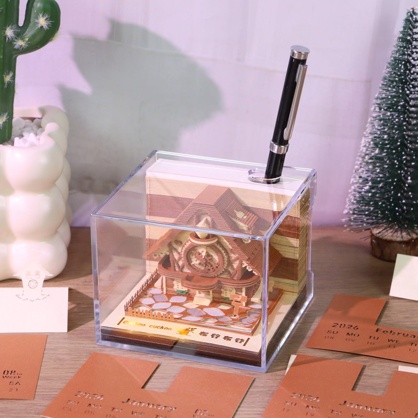 Calendrier 3D 2026 - Coucou 