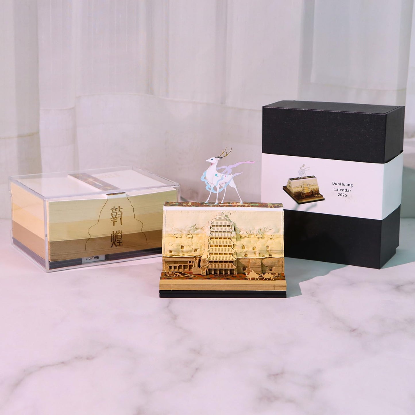 Calendrier 3D 2026 - Grottes de Dunhuang Mogao 