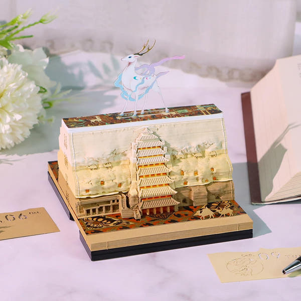 Calendrier 3D 2026 - Grottes de Dunhuang Mogao 