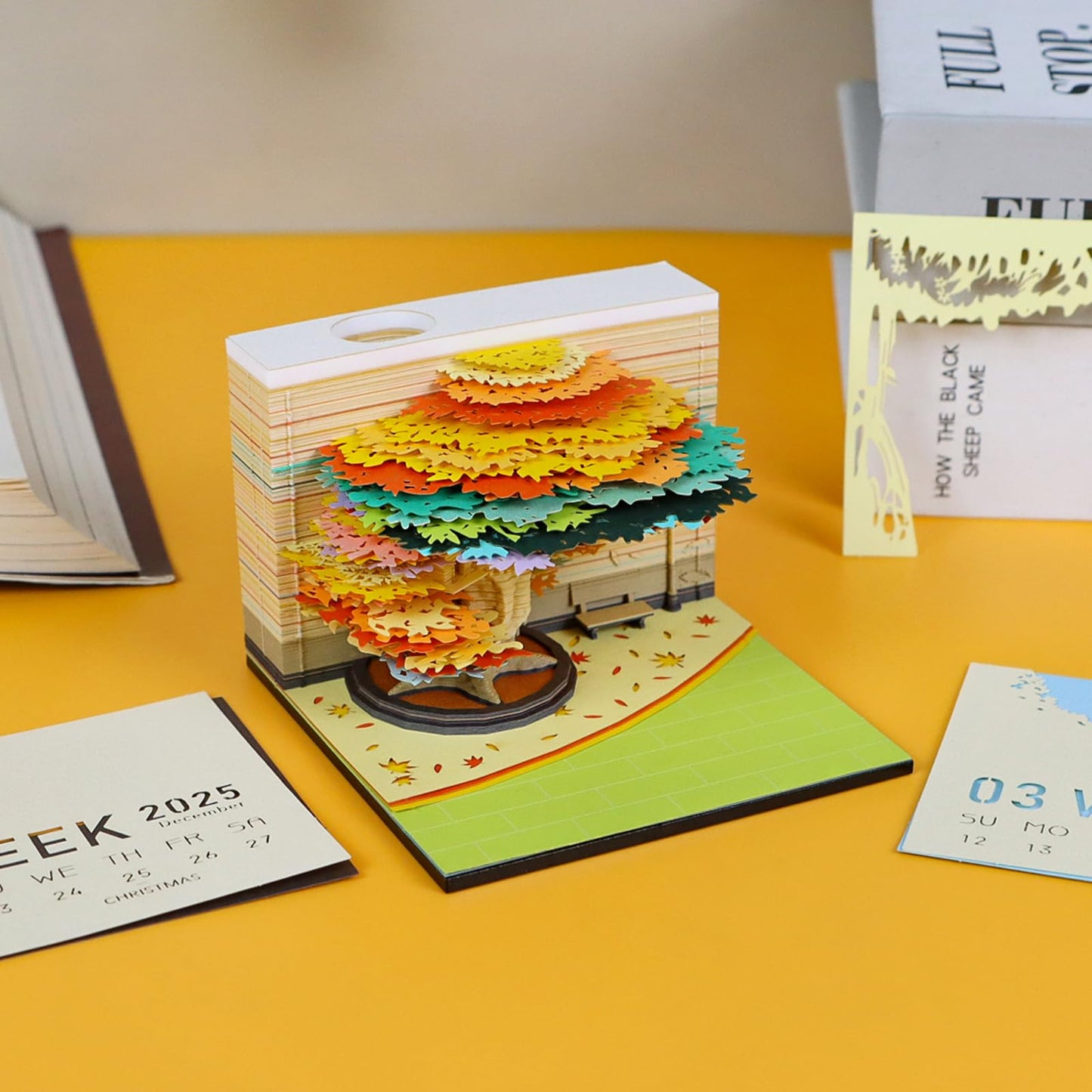 3D Calendar 2026 - Four Seasons Tree