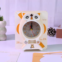 Calendrier 3D 2026 - Horloge Hibou 