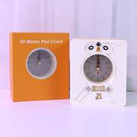 Calendrier 3D 2026 - Horloge Hibou 