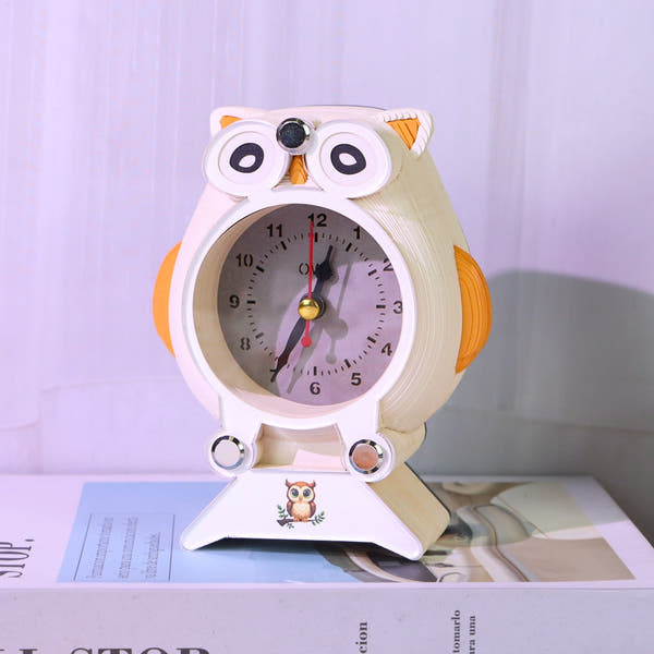 Calendrier 3D 2026 - Horloge Hibou 