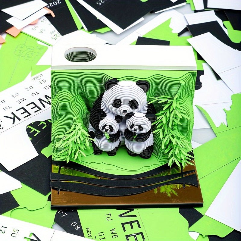 Calendrier 3D 2026 - Panda B 