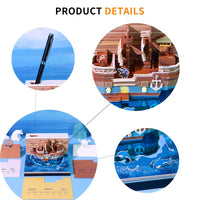 Calendrier 3D 2026 - Bateau Pirate 