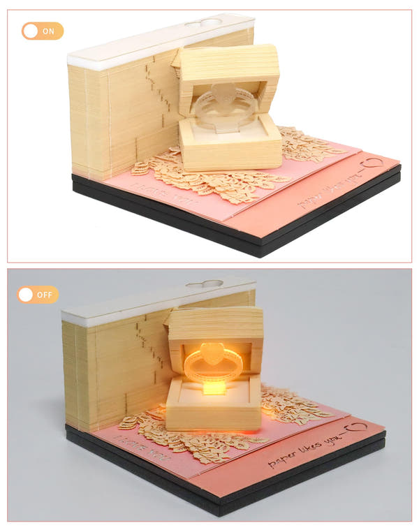 Calendrier 3D 2026 - Bague 