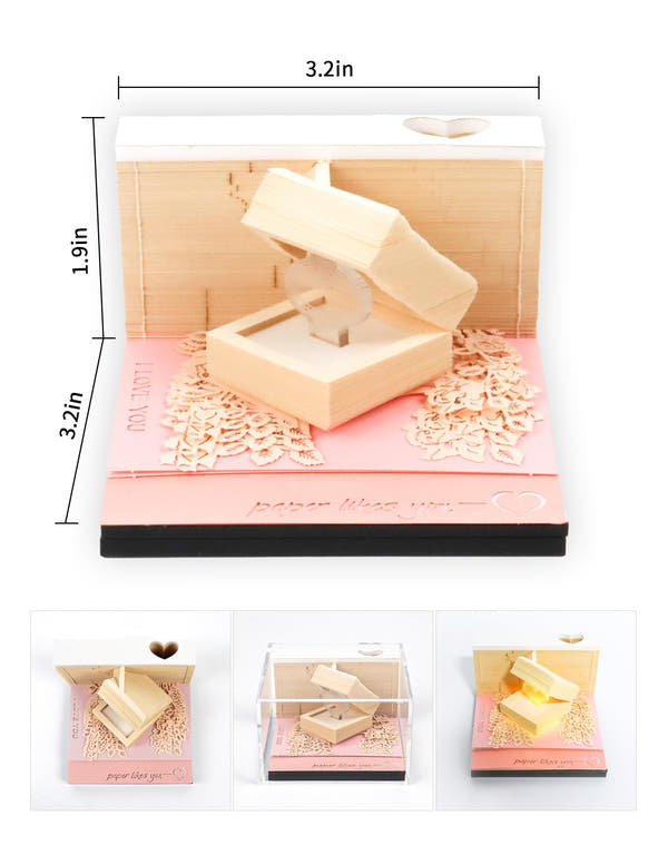 Calendrier 3D 2026 - Bague 