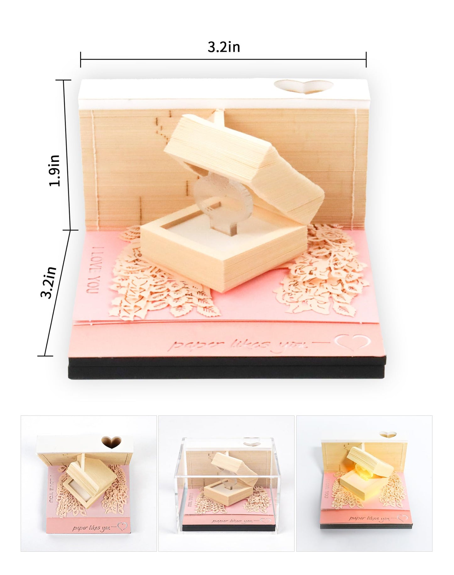 Calendrier 3D 2026 - Bague 