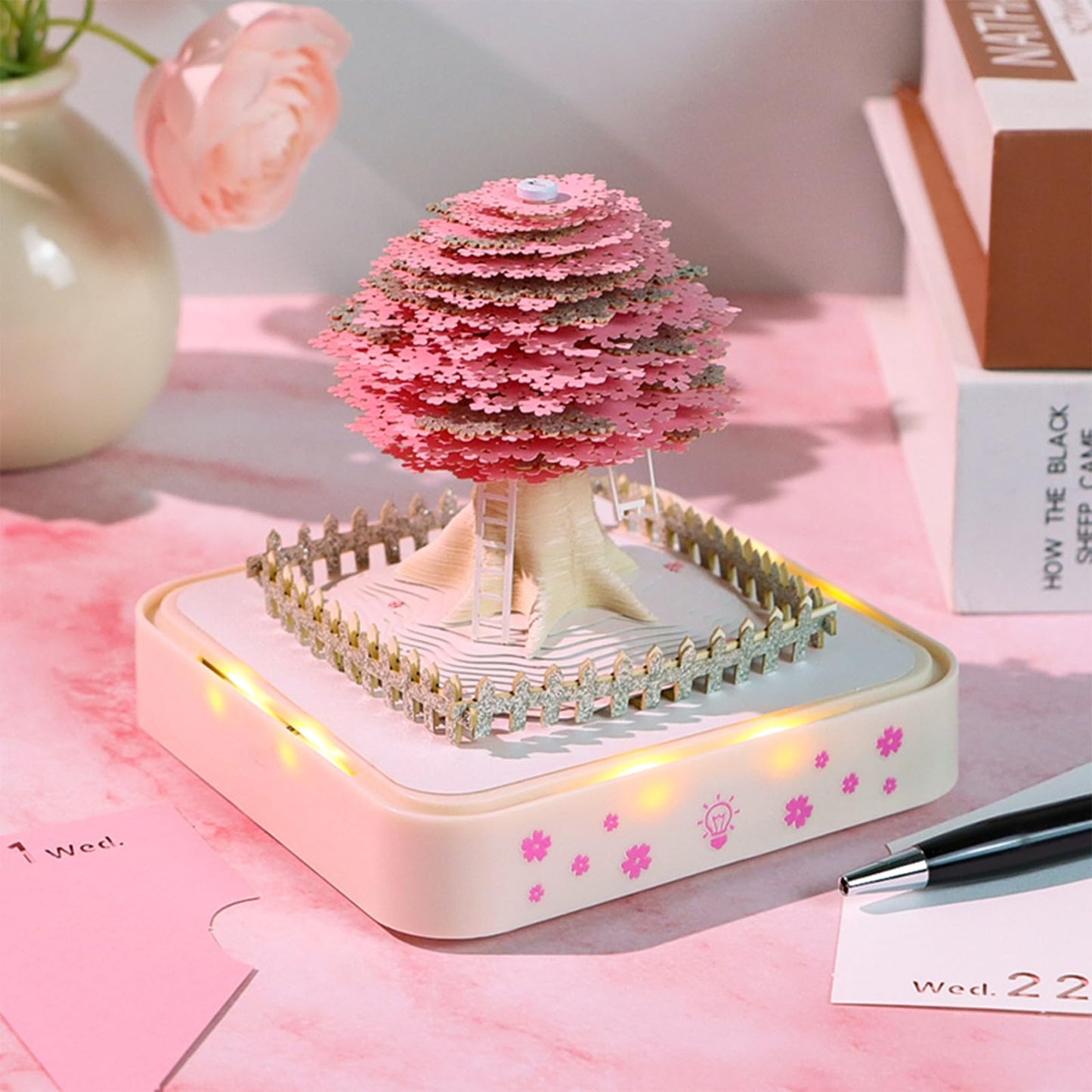 Calendrier 3D 2026 - Arbre Sakura B 