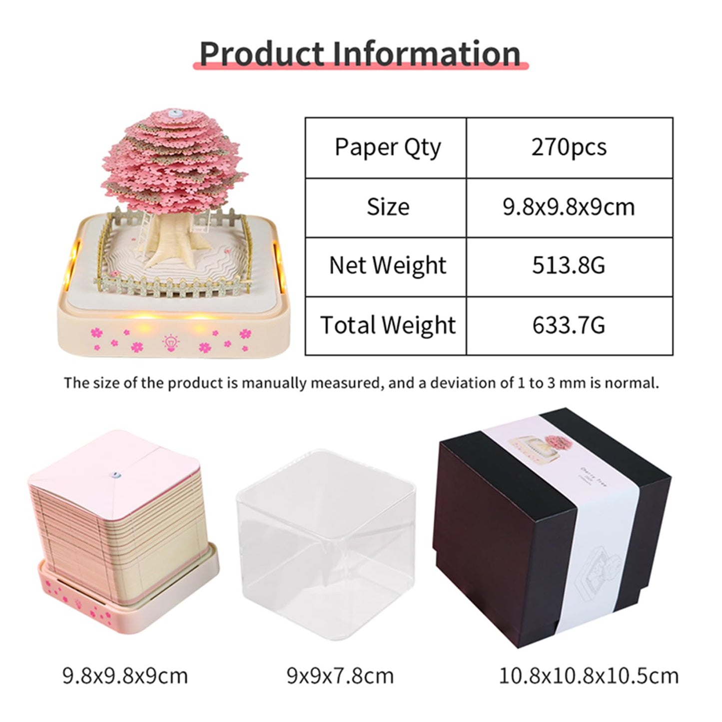 Calendrier 3D 2026 - Arbre Sakura B 