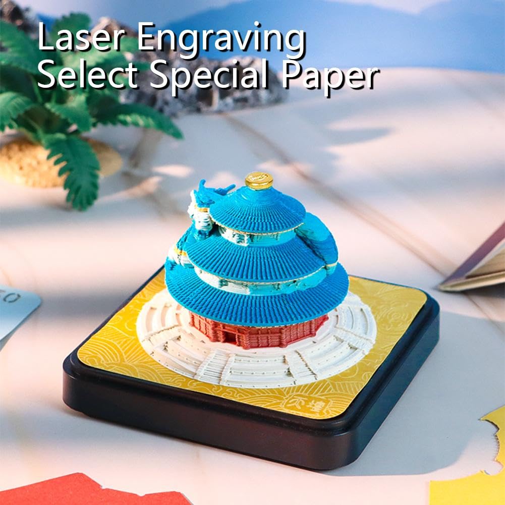 Calendrier 3D 2026 - Temple du Ciel B 