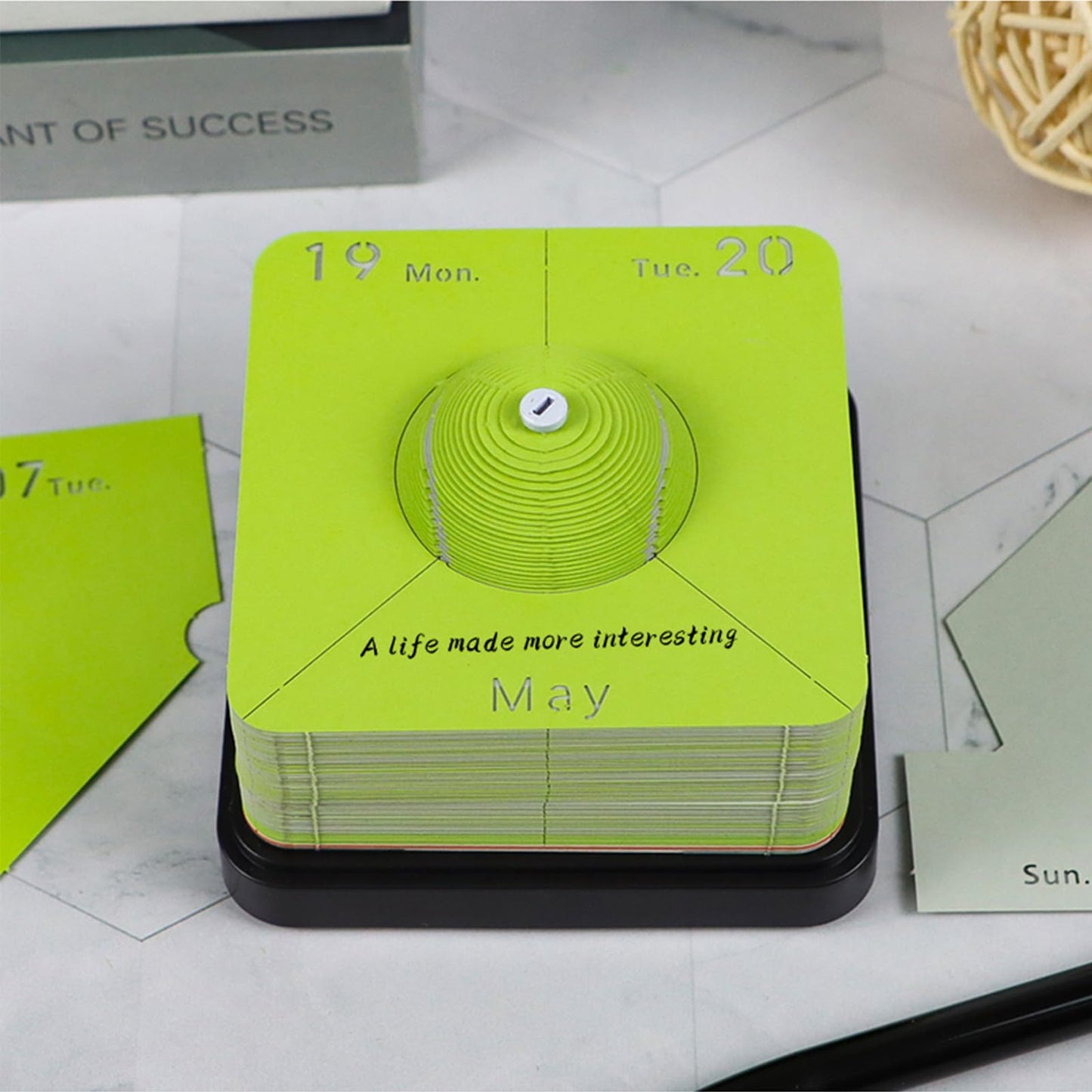 Calendrier 3D 2026 - Tennis 