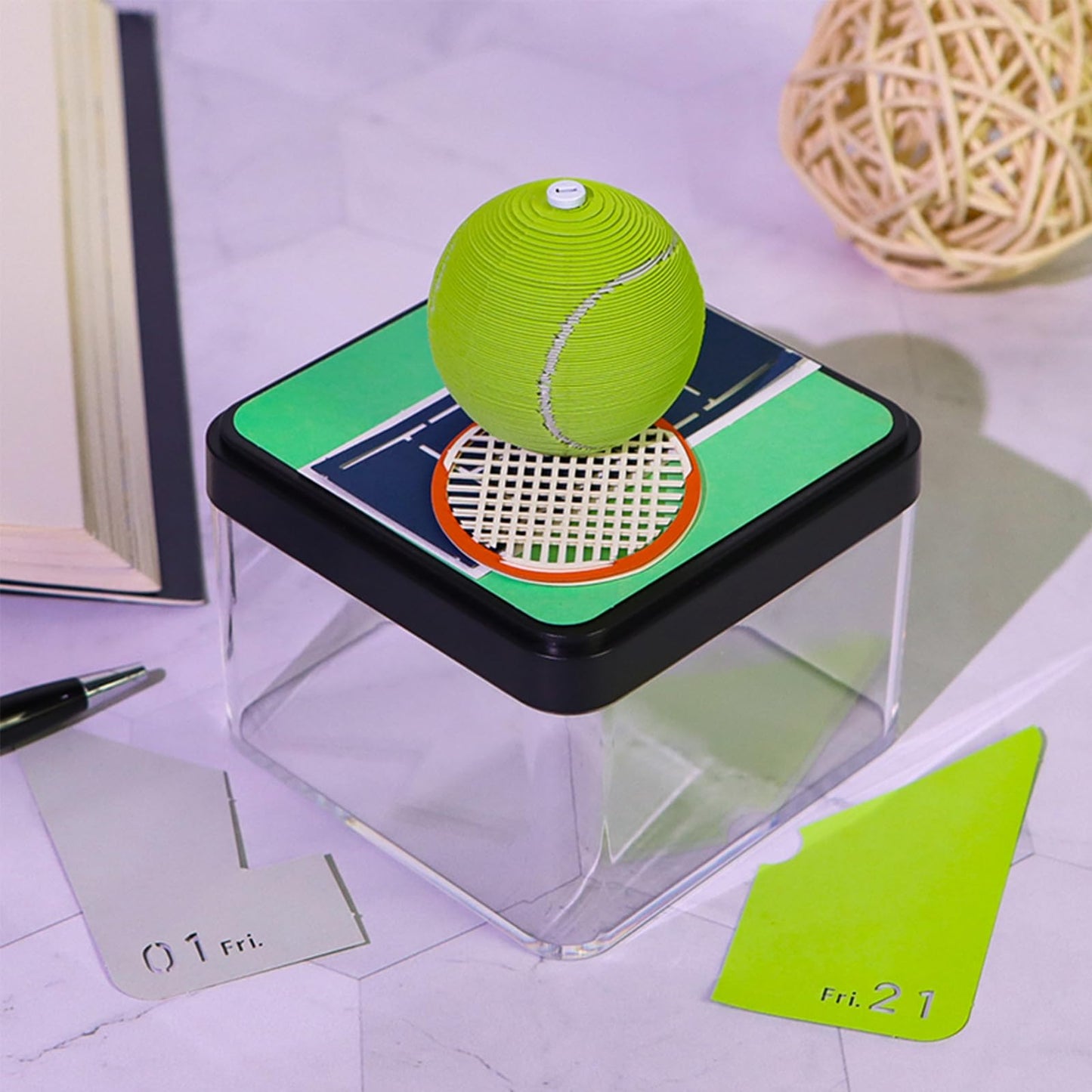 Calendrier 3D 2026 - Tennis 