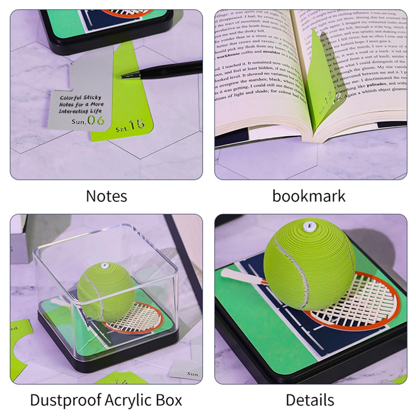 Calendrier 3D 2026 - Tennis 