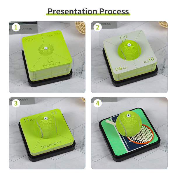 Calendrier 3D 2026 - Tennis 