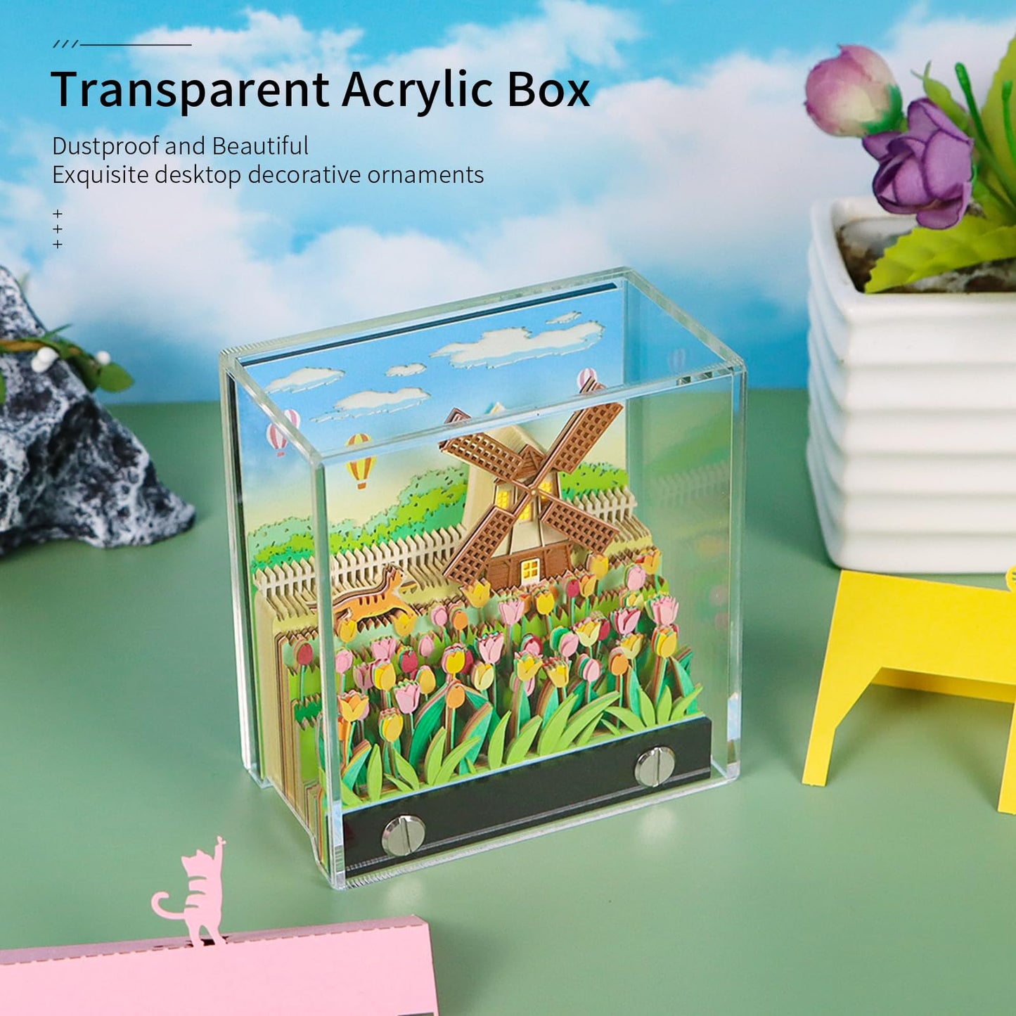 Calendrier 3D 2026 - Moulin à vent 