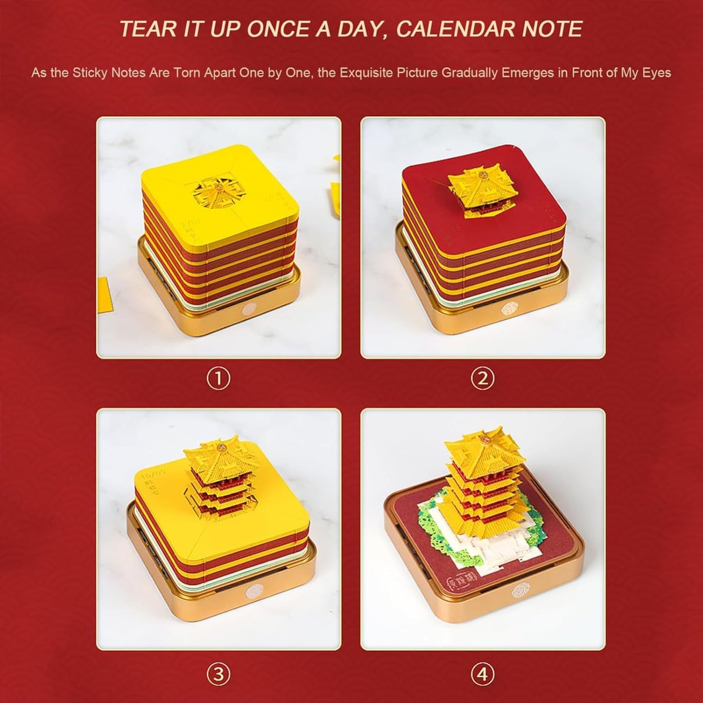 Calendrier 3D 2026 - Tour de la Grue Jaune 