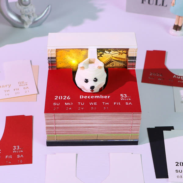 Sac à dos Chiot (avec lumière et calendrier 2026)