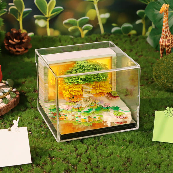 Green Tree House (avec lumière et calendrier 2026)