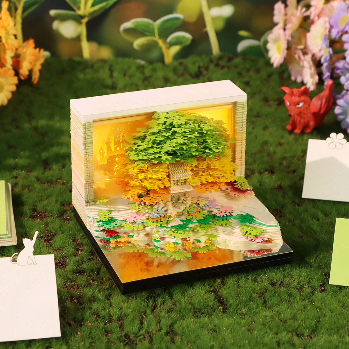 Green Tree House (avec lumière et calendrier 2026)