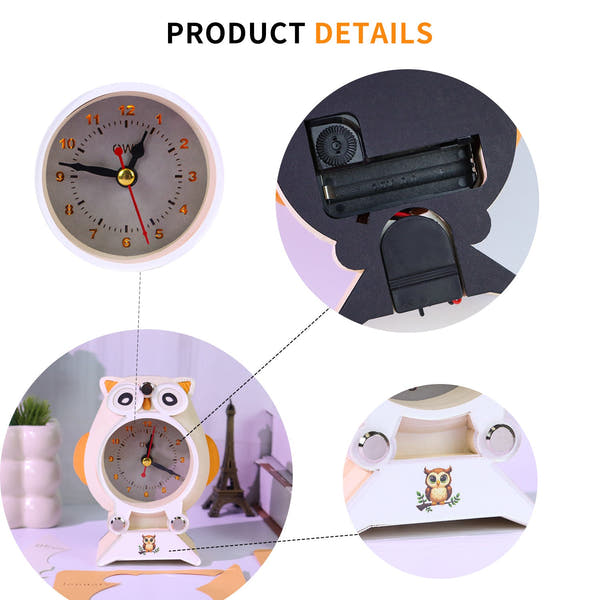 Calendrier 3D 2026 - Horloge Hibou 