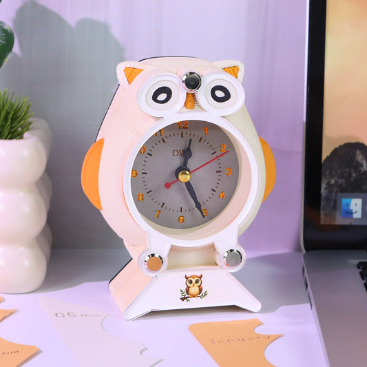 Calendrier 3D 2026 - Horloge Hibou 