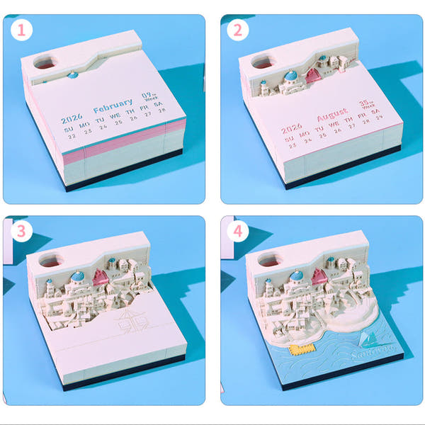 Santorin (Avec lumière et calendrier 2026)