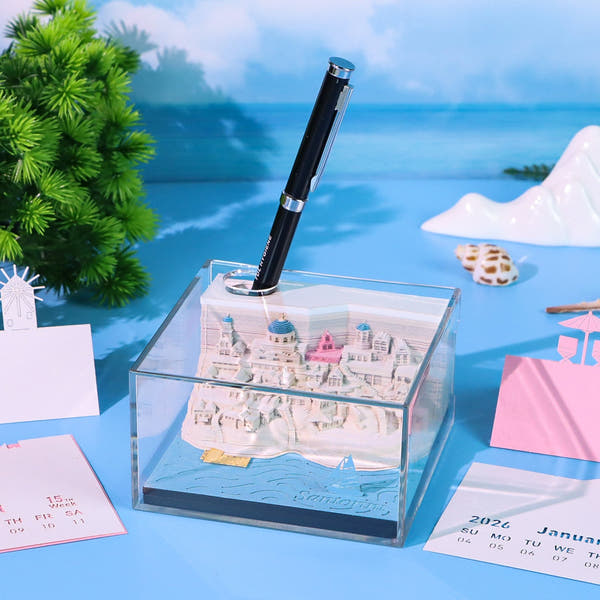 Santorin (Avec lumière et calendrier 2026)