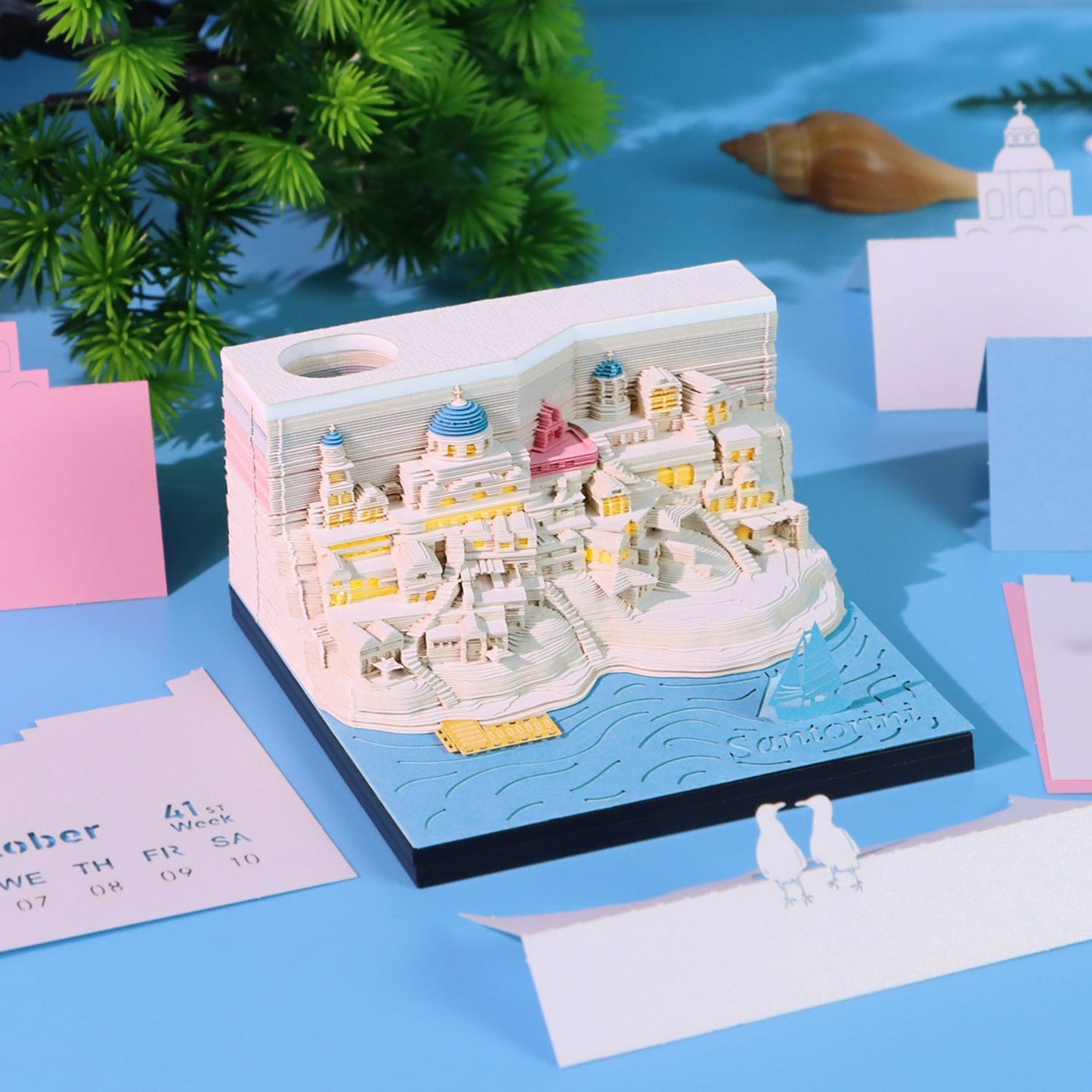 Santorin (Avec lumière et calendrier 2026)