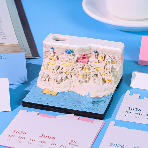 Santorin (Avec lumière et calendrier 2026)