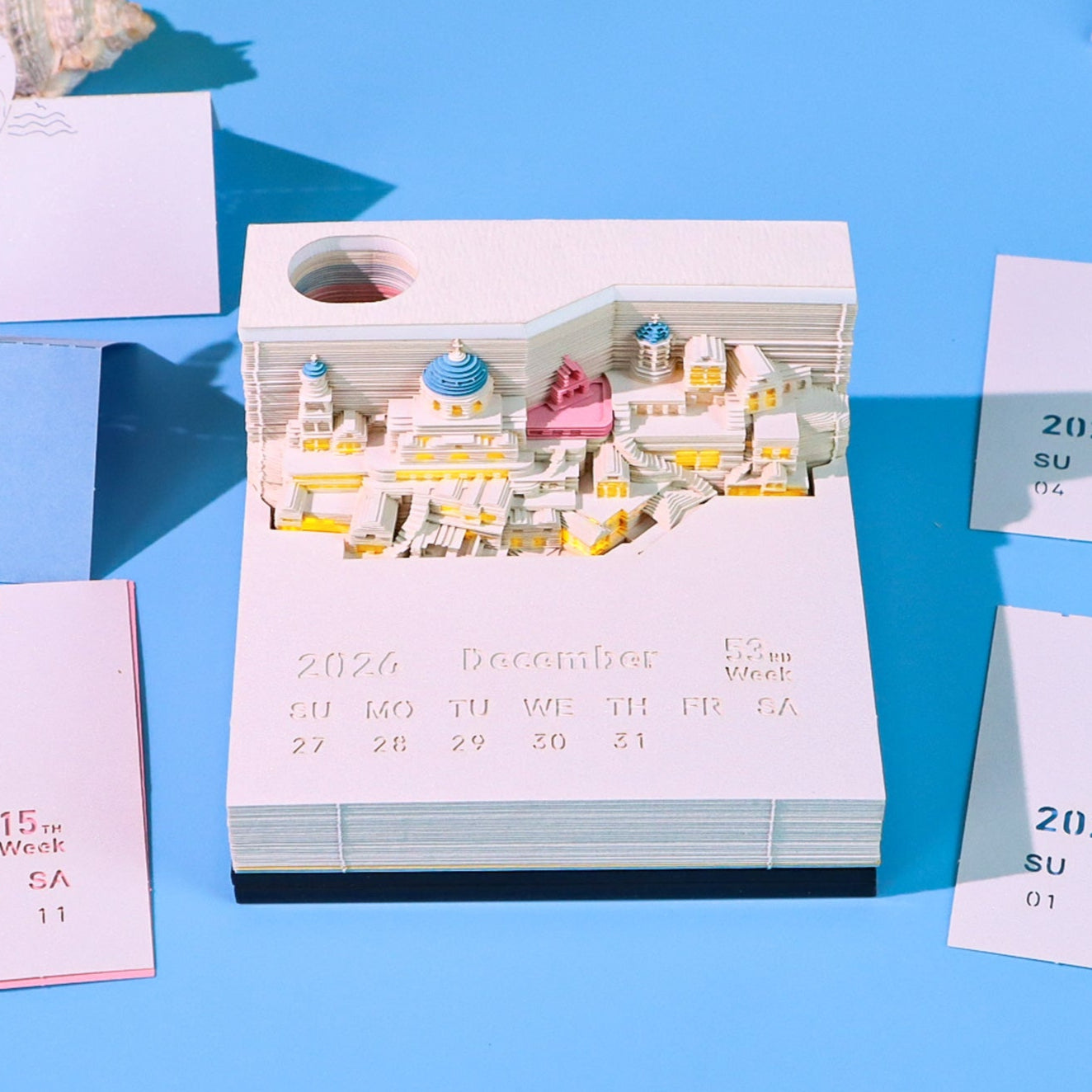 Santorin (Avec lumière et calendrier 2026)